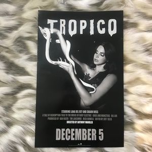 1pc Lana Del Rey Tropico Movie/Born to Die Paradise Edition Double-Sided Poster